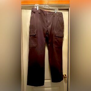 Duluth Lined Cargo Pants 40x30, Dark Brown - 100% Cotton, Lining-Polyester
